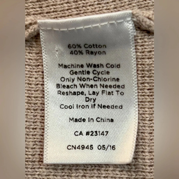 Talbots Medium Cotton Blend Beige and Light blue striped blazer - Picture 11 of 11